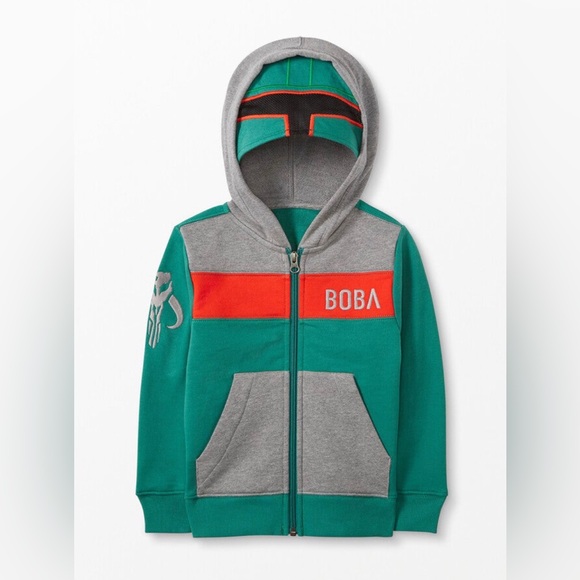 Hanna Andersson Other - 🖤NWT HANNA ANDERSSON STAR WARS BOBA FETT FRENCH TERRY HOODIE SZ 3 (90)🖤